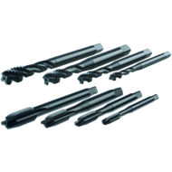 Maschinen-Gewindebohrer-Satz HSS-E DIN371 Durchgang/Grundloch M6/8/10/12 6H vap.