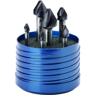 60° countersink set, 6.3-20.0 mm FL3 spiralled