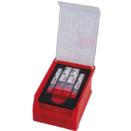 End milling cutter set, solid carbide, 35°/38°, 14-piece set