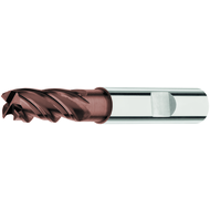 Schaftfräser VHM 35°/38° UT 2mm SL lang Z=4 HB, TiAlN INOX