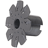 Disc milling cutter with thread 80 x M16, ap= 2mm, for 4 x GELCG..192002