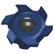 Cutting insert C12 R11 full radius for plunge milling W=2.2 (size 12mm) AMT7