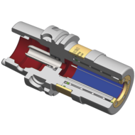 Power chuck UltraJet3.0® HSK-A100 x ø20, A=105mm with nozzle cover