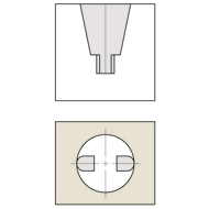 Workshop calliper gauge 300mm (0,02mm) without blade tips, w. fine adjustment