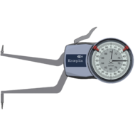 Int. dial callipers 70-90mm (0,01mm) IP65, meas. depth 85mm, C ball 1mm