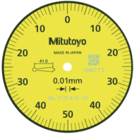 Lever dial indicator 1.0 mm (0.01 mm) scale 0-50-0, external ring 39 mm