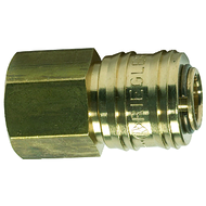Quick-release coupling NW 7.2 “connect line”, brass blank, G 3/8 IT