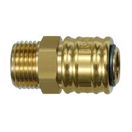 Quick-release coupling NW 7.2 “connect line”, brass blank, G 1/2 IT