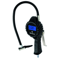 Digital hand-held tyre inflation gauge with lever connector, 0-12 bar/175 psi