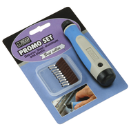 Hand-held deburring tool set NG8000 (handle NG-2, 10 blades N1)