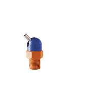 High-press. nozzle 1/4 inch, Ø2 mm, pipe length 1.0 mm, actuating angle 60°-110°