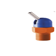 High-press. nozzle 1/4 inch, Ø2 mm, pipe length 1.0 mm, actuating angle 60°-110°