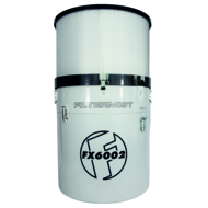 Oil mist filter FX 6002 / series 2 RAL7035 w/ highly efficient secondary filter
