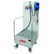 Mobile cooling lubricant mixing trolley