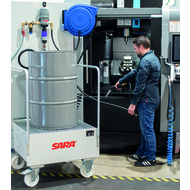 Mobile cooling lubricant mixing trolley