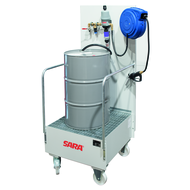 Mobile cooling lubricant mixing trolley