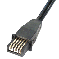 Signal cable type F, 1m, straight