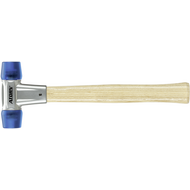 Soft face hammer 50mm, inserts: cellulose acetate, blue, both sides