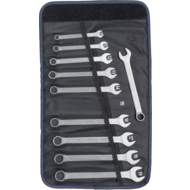 Set of combination spanners DIN3113A, 10 pcs AF 8-19