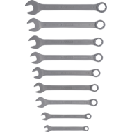 Combination spanner set DIN3113A, 9-pieces, 8-19mm