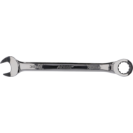 Ratcheting combination spanner 38 mm straight