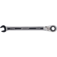 Ratcheting combination spanner 7 mm 15° reversible