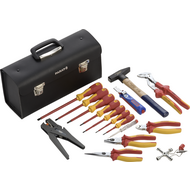VDE tool kit in leather bag