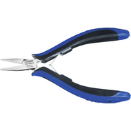 Needle-nose electr. pliers 130mm, curved short jaws, w/o thrust(smooth),ESD-2K