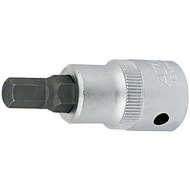 Socket insert 1/4", hex. bit, 6mm L=37mm