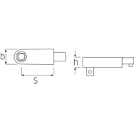 Vierkant-Einsteckwerkzeuge 9x12mm, 3/8', lange Ausführung