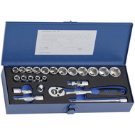 Socket set 3/8", 22-pc.