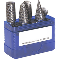Carbide rotary cutters sim. to DIN8033 5-pcs. toothing 6 shank 6mm