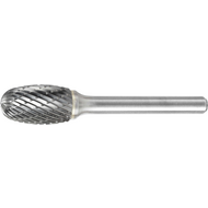 Small carbide rotary cutter type TRE 3x6mm toothing 6 (1), shank 3mm, L=75mm