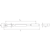 Drehmoment-Schlüssel MANOSKOP® 721Nf 160-800Nm, eingebaute Knarre 3/4'