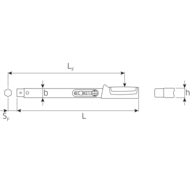 Torque wrench MANOSKOP® 730 Quick 6-50 Nm, 5-36 ft.lb, square 9x12 mm