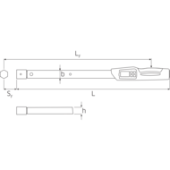 Drehmoment-Schlüssel MANOSKOP® 730D 10-100Nm, 9x12mm, für Einsteckwerkzeuge