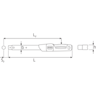 Torque wrench MANOSKOP® 730N 2-20Nm, 9x12mm, for snap-in tools