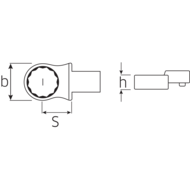 Snap-in ring tools 9x12mm, 7mm