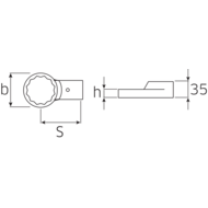 Ring-Aufsteckwerkzeug 24,5x28mm, 24mm