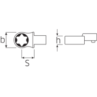 Torx-Einsteckwerkzeug 14x18mm, E14