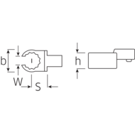 Open-Ring-Einsteckwerkzeug 9x12mm, 10mm