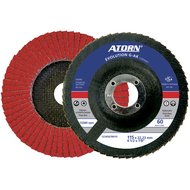 Flap disc 115x22,23mm K40 bossed, brown corundum (glass fibre holder)