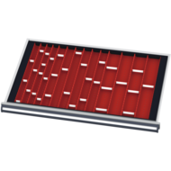 Schubladeneinteilung BLH 50mm Muldenplatten Typ 1, für Schubladen 800x450mm