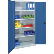 Flügeltürenschrank H x B x T 1950 x 950 x 450 mm RAL 7035/5010