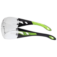 Safety goggles pheos, black/green non-coloured