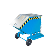 Steel sheet box cart 250 litres RAL5012