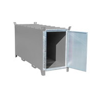 Leuchtstoffröhren-Box SL 200, lackiert, RAL 7005 Mausgrau