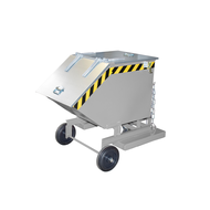 Steel sheet box cart 250 litres RAL7005