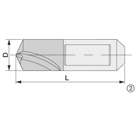 Pilot drill bit HSS 10 TiN head coating with IC