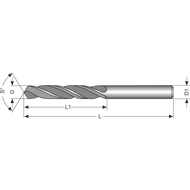 NEXUS-GDR high-performance drill HSS-E-V3 5xD 2mm WDI™-coated